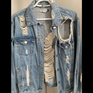 Ribbed Denim Jacket